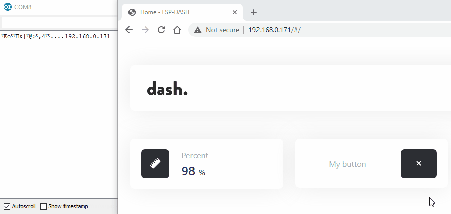 ESP-DASH Dashboard