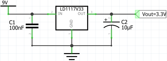 3.3 voltage regulator(LD1117V33)