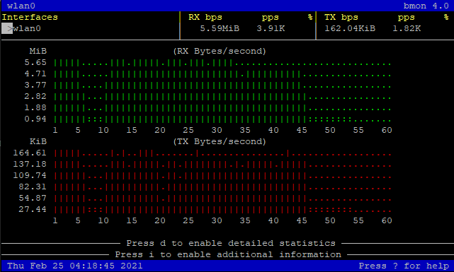 Network Bandwidth Usage Monitoring Using bmon