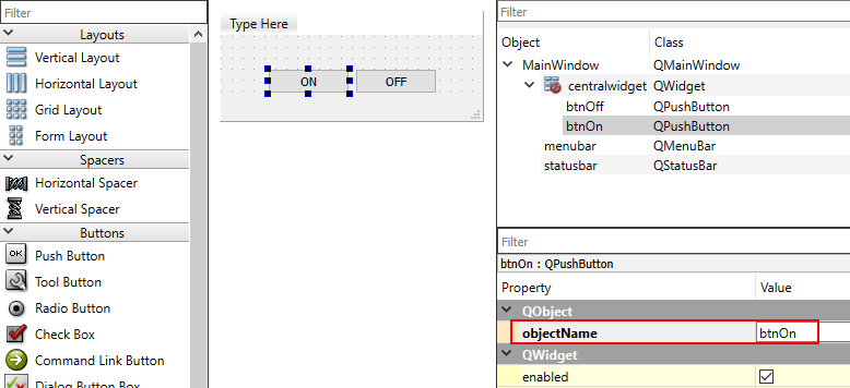 Turn ON/OFF LED Using ESP8266 NodeMCU and Qt 5 (Designed UI)