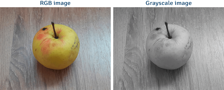 RGB image converted to grayscale image using OpenCV
