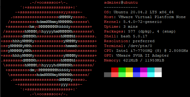 Display system information using Neofetch on Ubuntu