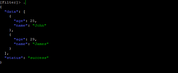 Drill down JSON using jid on Ubuntu