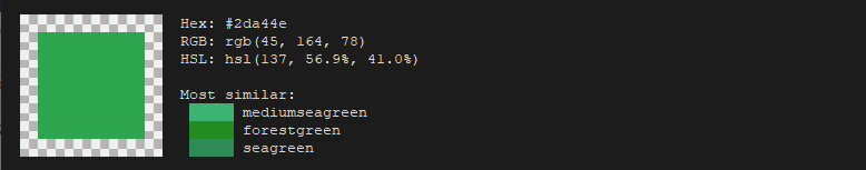 Display color information using pastel on Raspberry Pi