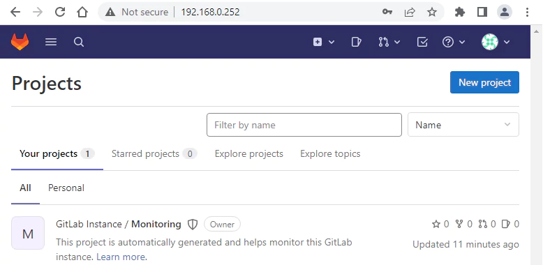 GitLab CE Inside Docker Container in Linux