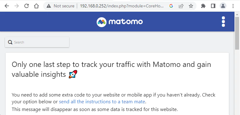 Matomo Inside Docker Container in Linux