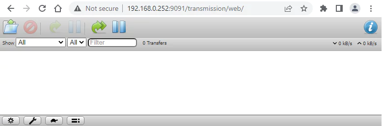 Transmission Inside Docker Container in Linux