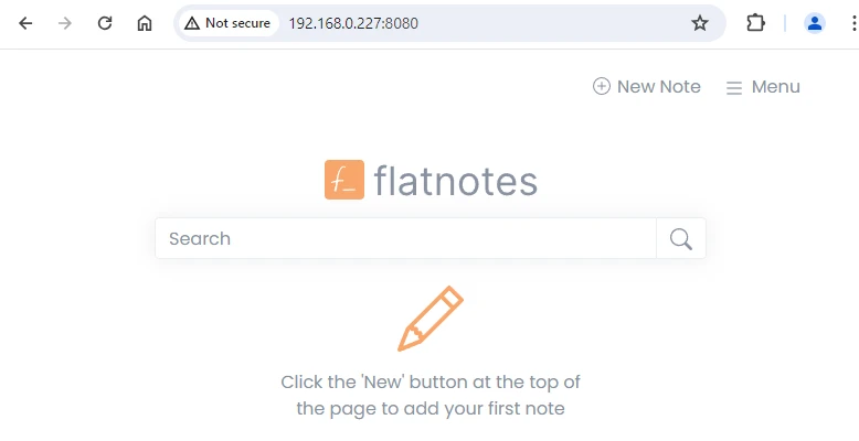 flatnotes inside Docker container on Linux