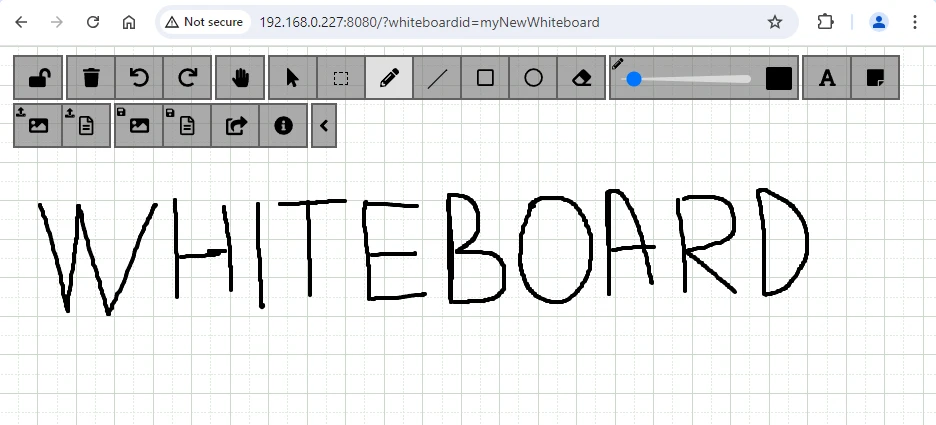 Whiteboard Inside Docker Container on Linux