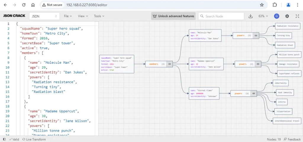 JSON Crack Inside Docker Container on Linux