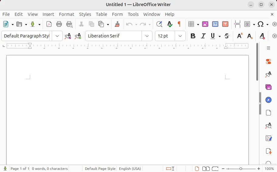 LibreOffice on Ubuntu