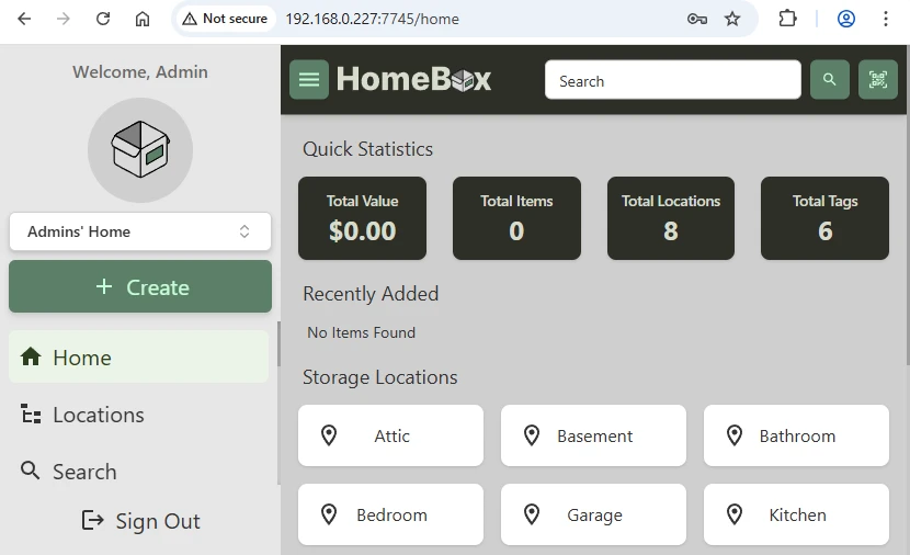 HomeBox Inside Docker Container on Linux