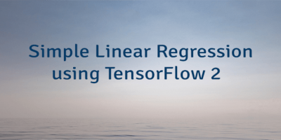 Simple Linear Regression using TensorFlow 2