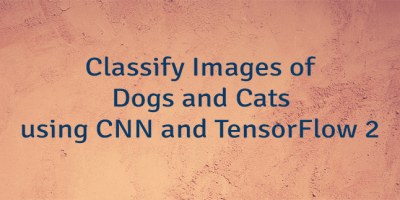 Classify Images of Dogs and Cats using CNN and TensorFlow 2