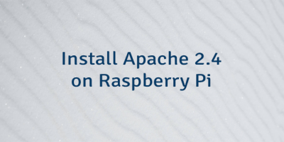 Install Apache 2.4 on Raspberry Pi