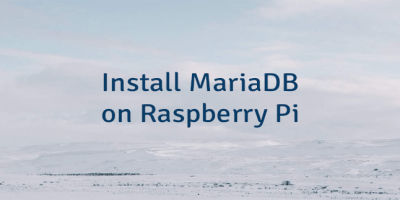 Install MariaDB on Raspberry Pi
