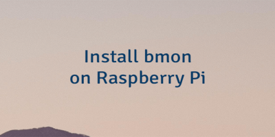 Install bmon on Raspberry Pi