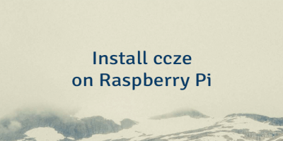 Install ccze on Raspberry Pi
