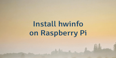 Install hwinfo on Raspberry Pi