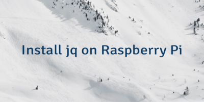 Install jq on Raspberry Pi