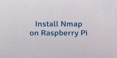Install Nmap on Raspberry Pi