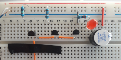 Non-Contact AC Voltage Detector Using BC547 Transistors