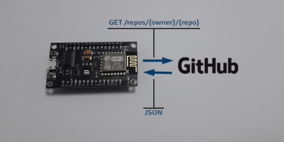 Get Stargazers Count of GitHub Repository using ESP8266 NodeMCU