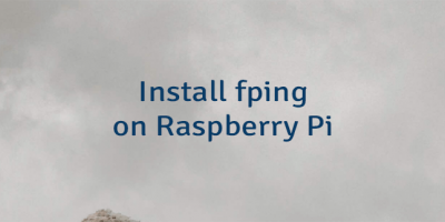 Install fping on Raspberry Pi