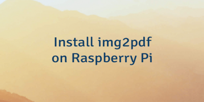 Install img2pdf on Raspberry Pi