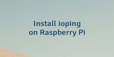 Install ioping on Raspberry Pi