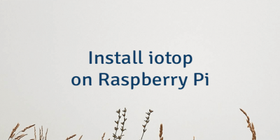 Install iotop on Raspberry Pi