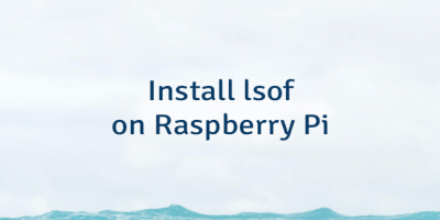 Install lsof on Raspberry Pi