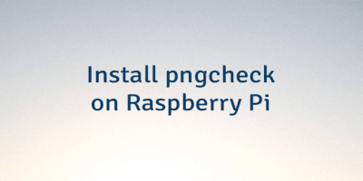 Install pngcheck on Raspberry Pi