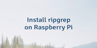 Install ripgrep on Raspberry Pi