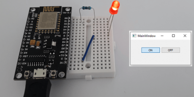 Turn ON/OFF LED Using ESP8266 NodeMCU and Qt 5