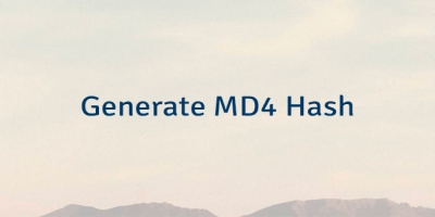 Generate MD4 Hash