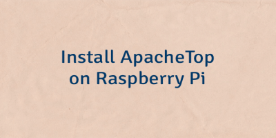 Install ApacheTop on Raspberry Pi
