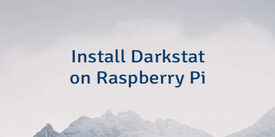 Install Darkstat on Raspberry Pi