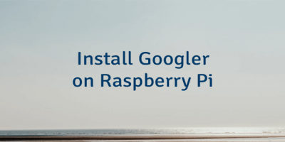 Install Googler on Raspberry Pi