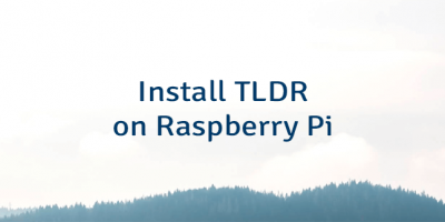 Install TLDR on Raspberry Pi
