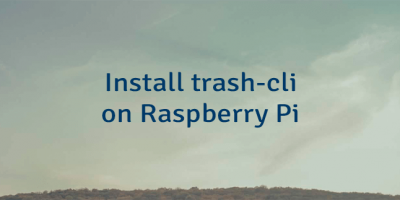 Install trash-cli on Raspberry Pi