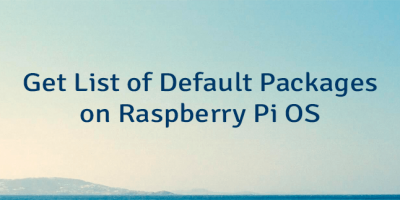 Get List of Default Packages on Raspberry Pi OS