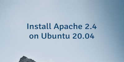 Install Apache 2.4 on Ubuntu 20.04