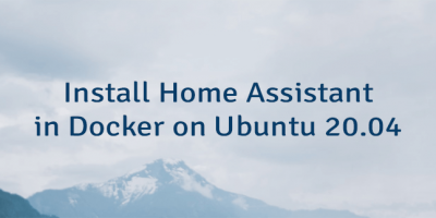 Install Home Assistant in Docker on Ubuntu 20.04