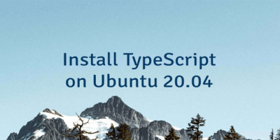 Install TypeScript on Ubuntu 20.04