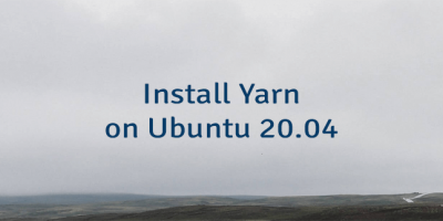 Install Yarn on Ubuntu 20.04