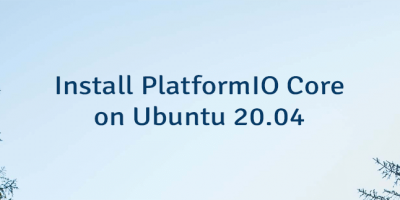 Install PlatformIO Core on Ubuntu 20.04