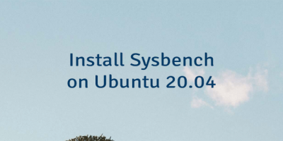 Install Sysbench on Ubuntu 20.04