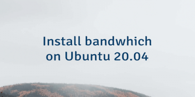 Install bandwhich on Ubuntu 20.04