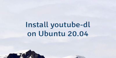 Install youtube-dl on Ubuntu 20.04